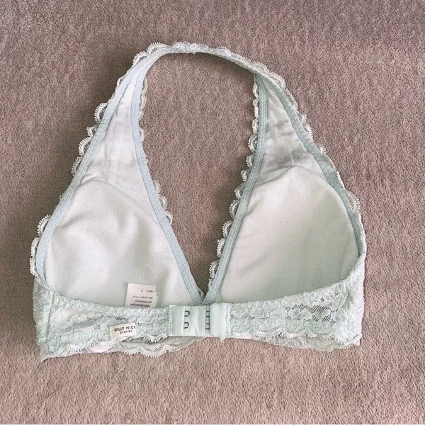 Gilly Hicks Hollister Lace Halter Bralette in Mint Green - Image 3