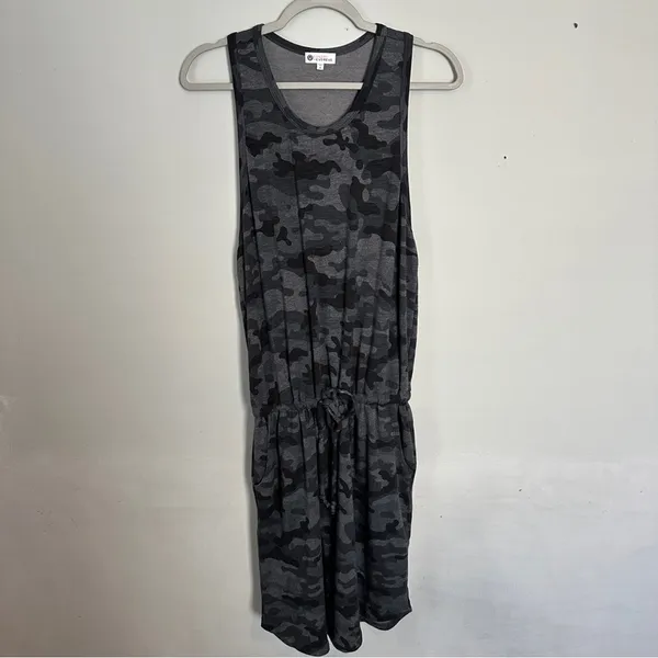 Sundry x Evereve The Weekender Dress Tank Camo Print XL - Image 3