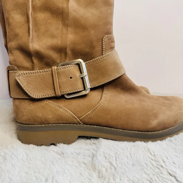 Gentle‎ Souls by Kenneth Cole Women's Buckled Up Moto Boot Size 7M Tan Brown - Image 8