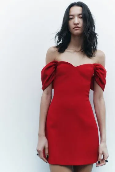 ZARA dress mini red classic sexy bodycon party coctail night out wedding - Image 6