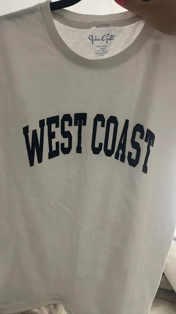 Brandy Melville white west coast tee - Image 5