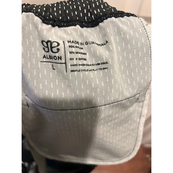 Albion Fit Black White Dash Print Jetsetter Joggers Ankle Zip Pants Womens Large - Image 6