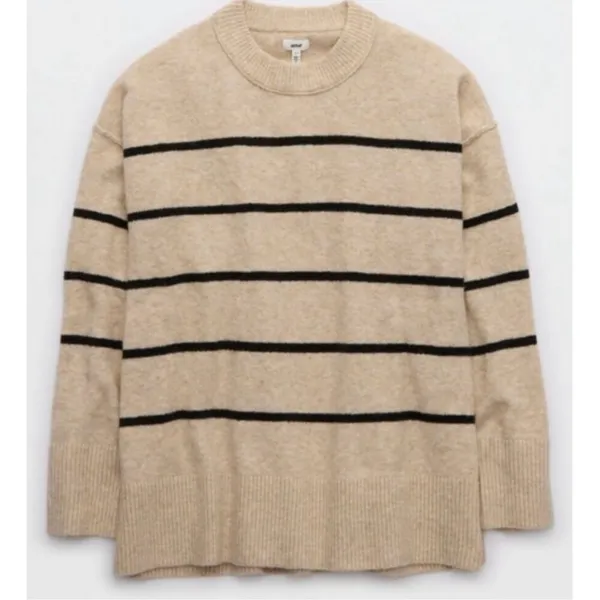 ✨American Eagle Aerie Unreal Sz Small Sweater Striped (Flawed)✨ - Image 4
