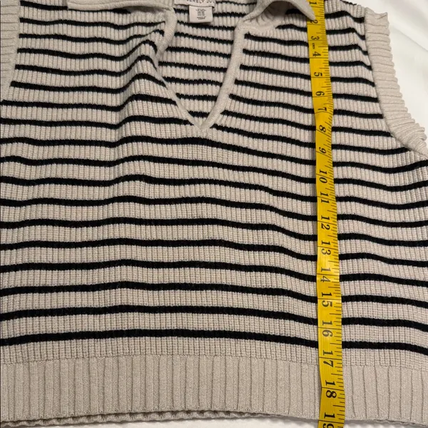 Sincerely Jules Striped V-Neck Sweater Vest - Image 8