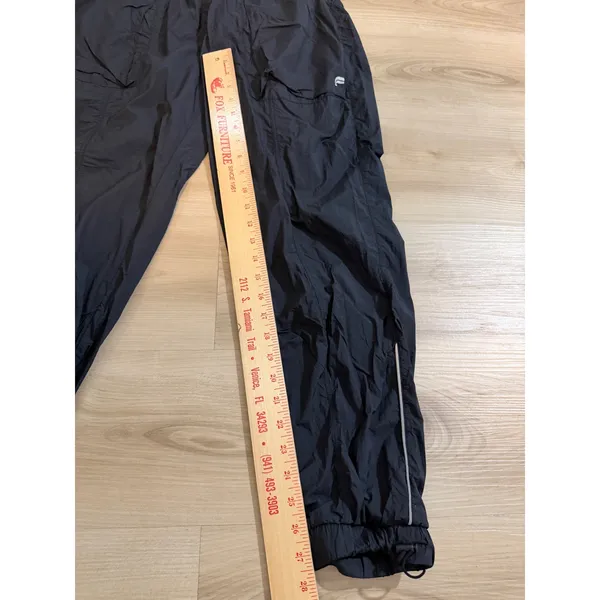 Fabletics Jogger Pants Black M Womens Nylon Activewear Lightweight High Rise - Image 7