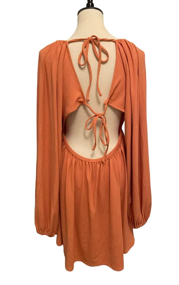 Giorgia Dress In Ginger - Image 7