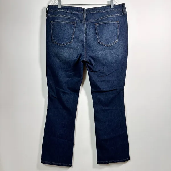 Sonoma Goods For Life Slim‎ Boot Mid Rise Dark Wash Jeans 18S New With Tags - Image 2