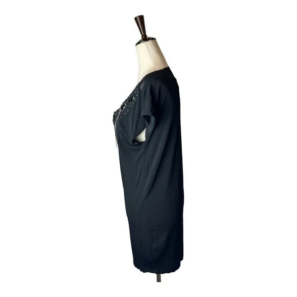 Alice + Olivia Beaded Jeweled Neck Dress Women Small Black Mini‎ Whimsigoth Goth - Image 8