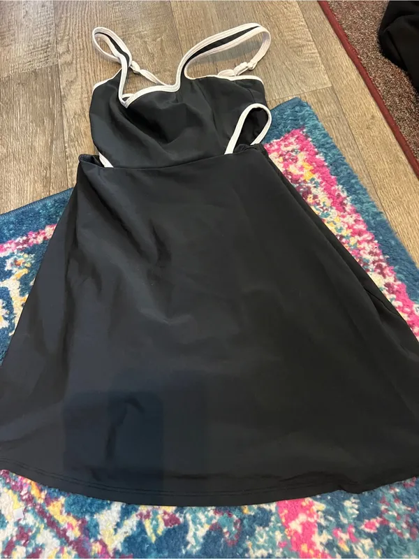 Abercrombie black cut out sides active dress XSP - Image 6