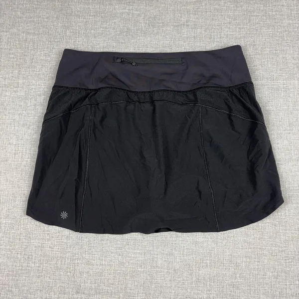 Athleta Skort Womens Medium Black Run With It Running Athletic Shorts Active - Image 3