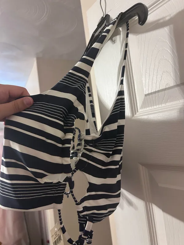American Eagle Striped Bikini Top - Image 4