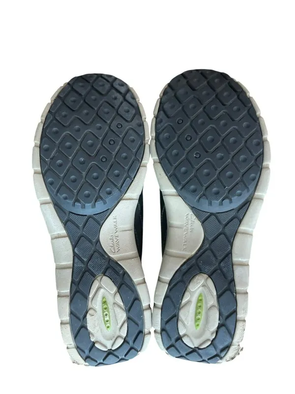 Clarks Wave Go Women’s 9.5 Navy Nubuck Leather WaveWalk Shoes Used - Image 7