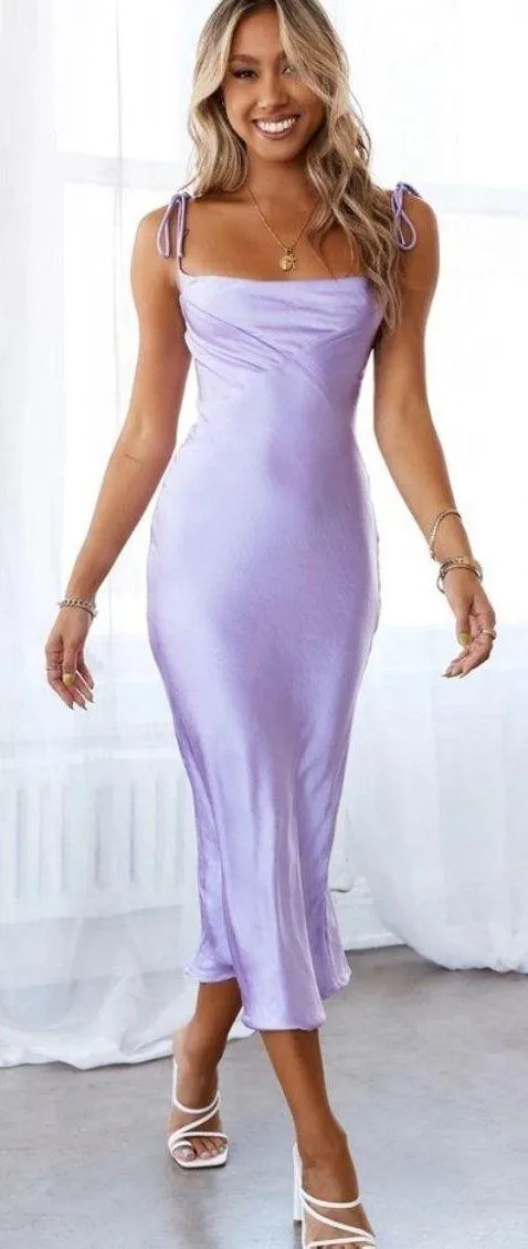 Hello Molly Lavender Slip Dress - Image 2