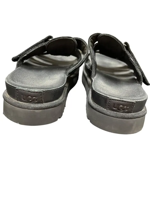 Ugg Golderstar 1154652 wms black leather platform slides sandals sz 9 SKU 10-710 - Image 9