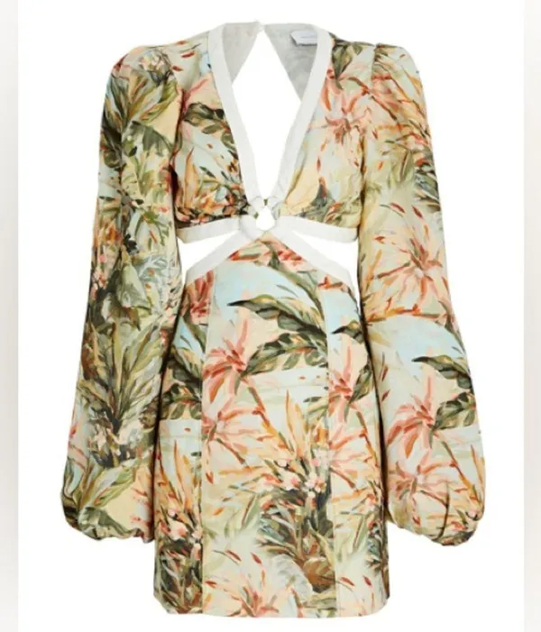 NWT Significant Other Madrid Cut-Out Floral Mini Dress - Image 4