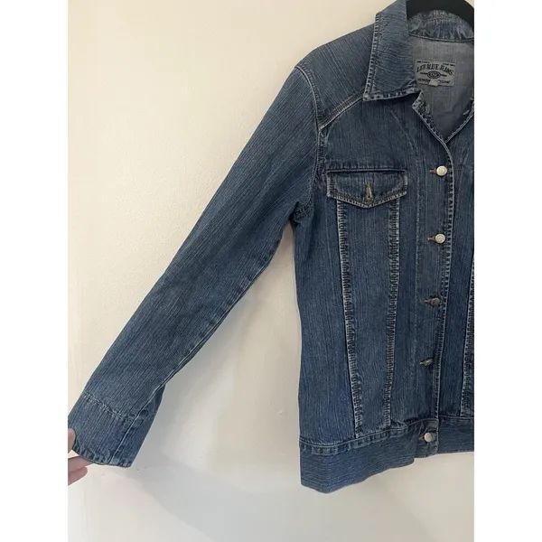 Vintage Y2K Lee Blue Jeans Riders Women’s Denim Jacket Size M Western - Image 5