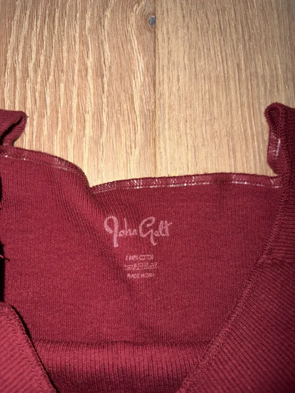 brand new brandy melville burgundy off the shoulder top - Image 3