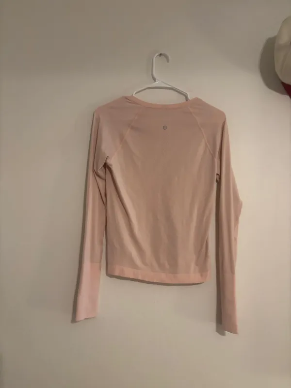 Light pink lululemon race length swiftly tech long sleeve  - Image 4