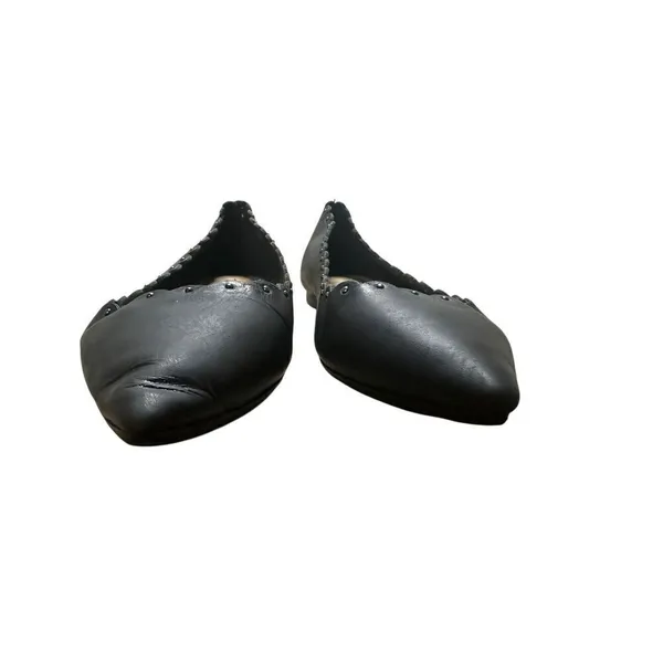 Coach Jill Leather Pointed Toe Scalloped Flats Size 8B - Image 4