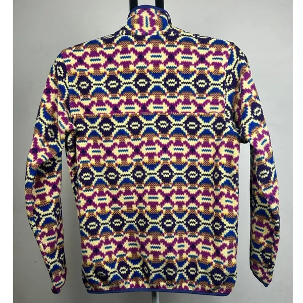 Patagonia Synchilla Snap-T Fleece Pullover‎ Women's Small Multicolor Geometric - Image 3