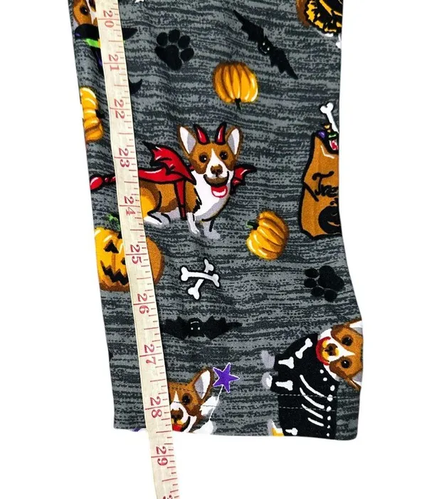 Time And Tru Halloween Corgi High Waist Leggings Size XL - Image 8