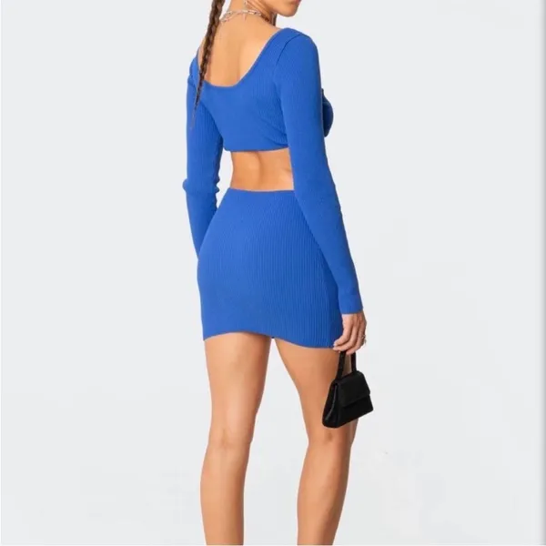 Edikted Blue‎ Cutout dress size small - Image 2