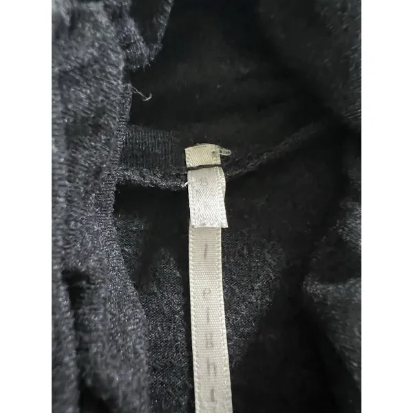 The I Eight Small Womens Ruched‎ Mock Neck Turtleneck Heathered Charcoal Gray - Image 3