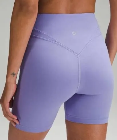 Lululemon Align Curve Seam High-Rise Shorts 6" Dark Lavender 2 - Image 2
