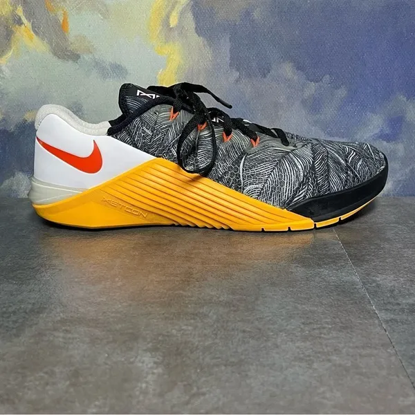 Nike Metcon 5 Black Laser Orange Women's Training Shoes Size 9.5 - Image 12