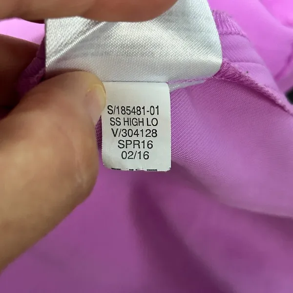 Banana‎ Republic Purple Cap Sleeve Top Pleated Neck Size XS - Image 7