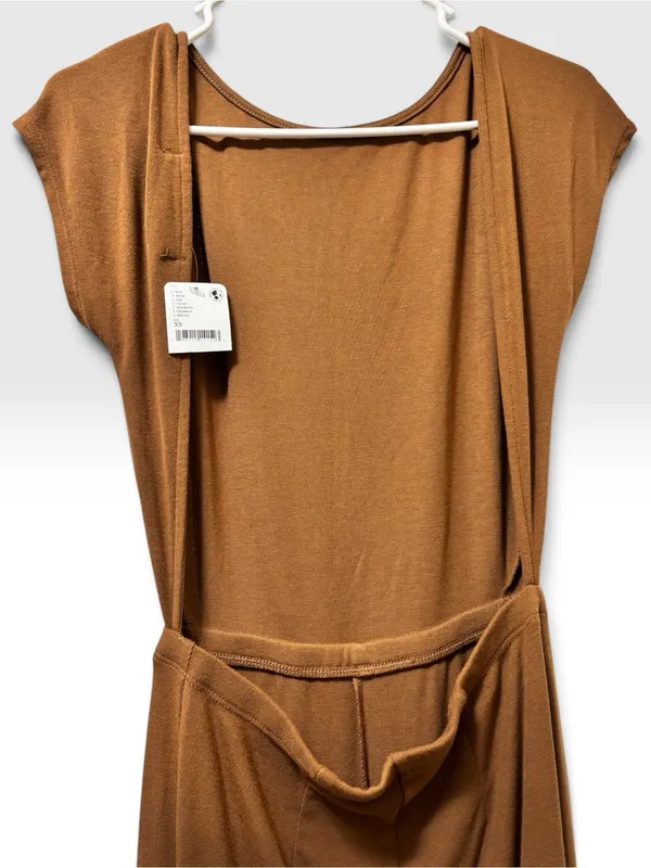Free People Beach Brown Wide Leg Jumpsuit Size XS NWT - Image 5