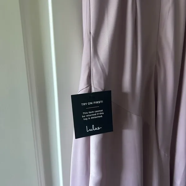 Lulus Impressive Energy Blush Pink Satin Asymmetrical Maxi Dress - Image 9