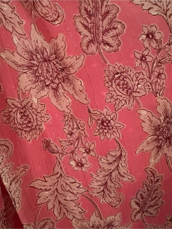 Taylor Pink Floral One-Shoulder Maxi Dress - Image 2