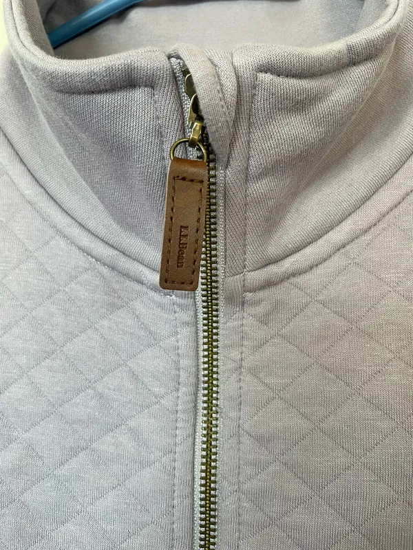 L.L. Bean Women Full Zip stand collar Hoodie size M reg purple - Image 4