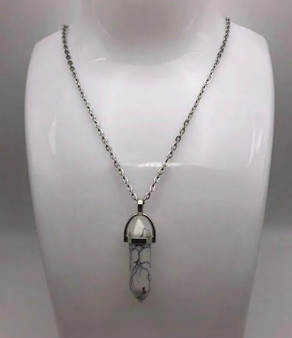 Natural Stone Pendant Necklace - Image 3