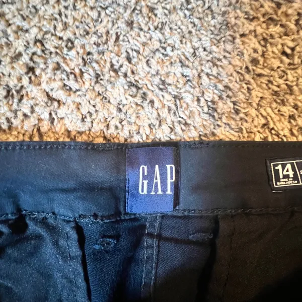 Gap‎ Womens Stretch Skinny Pants Black Cotton Blend Trousers Size 14 QLP1122S - Image 2