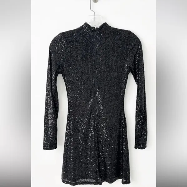 GB gBlack Long-Sleeve Sparkle Dress - Image 2