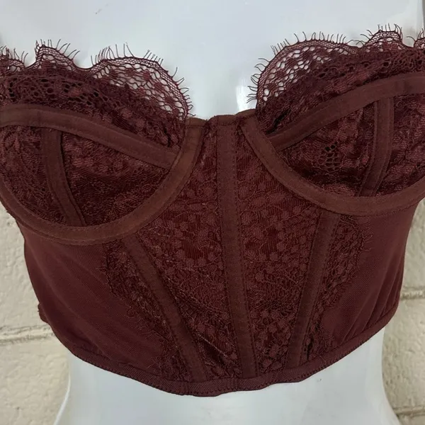 Urban Outfitters Brown Corset Top size XS - Image 5