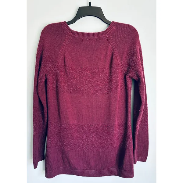 Calvin Klein Wool Blend Sweater Textured Cottage Large Fig - Image 5
