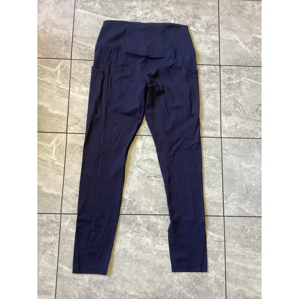 Quince NWOT Ultra-Soft High-Rise Navy Blue Leggings with Pockets Womens Large - Image 10