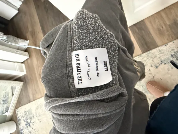 The nitro bar Hoodie Gray Size L - Image 3