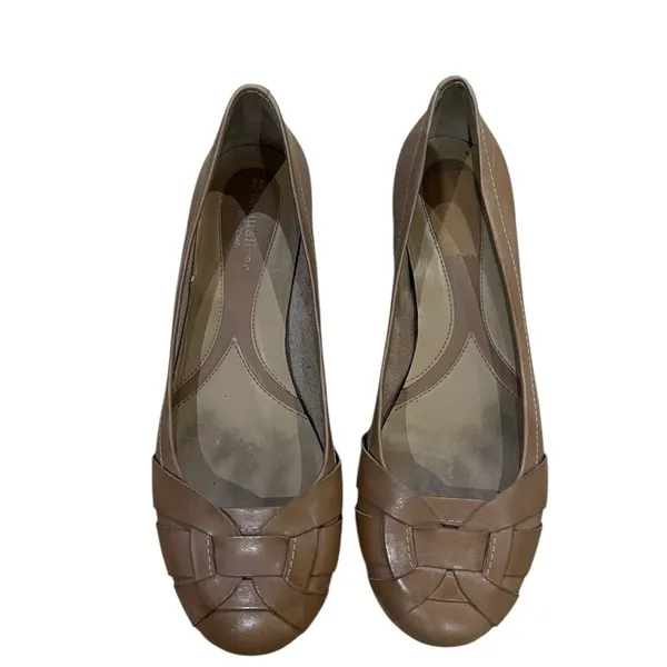 Naturalizer Tan Leather Ballet Flats Maude - Image 8