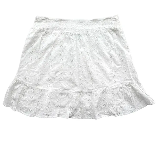 Kendall & Kylie Eyelet Mini Skirt Size Small Cottagecore Romantic Coastal Chic - Image 2