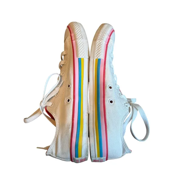 Converse Chuck Taylor All Star Ox Rainbow Stripe Canvas Sneakers - Image 5
