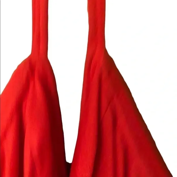 Vintage 70s red halter rhinestone maxi dress Old Hollywood Special occasion - Image 12