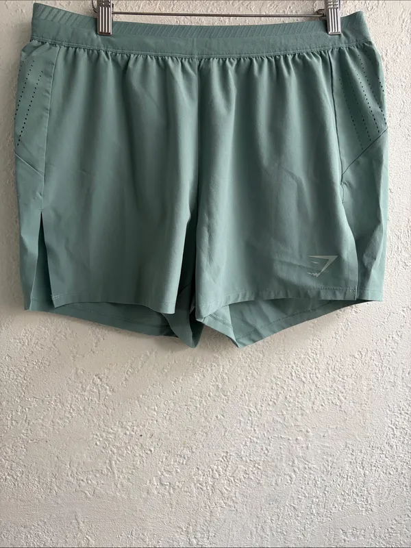 Gymshark Women’s Mint Green High-Performance Athletic Shorts - Image 2