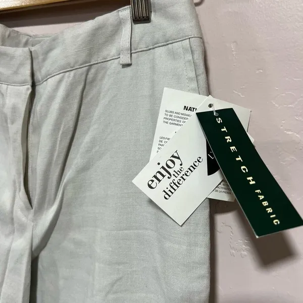 Lauren Ralph Lauren Womens Cream Linen Pants Size 6 - Image 5