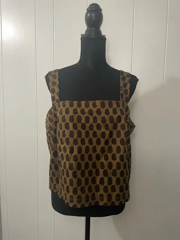 Everlane Organic Cotton Leopard Print 2-Piece Set | Top size 16 + Shorts size 14 - Image 2