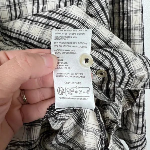 Urban Outfitter BDG Women's Oversized Plaid Button Up Sz XL - Image 5