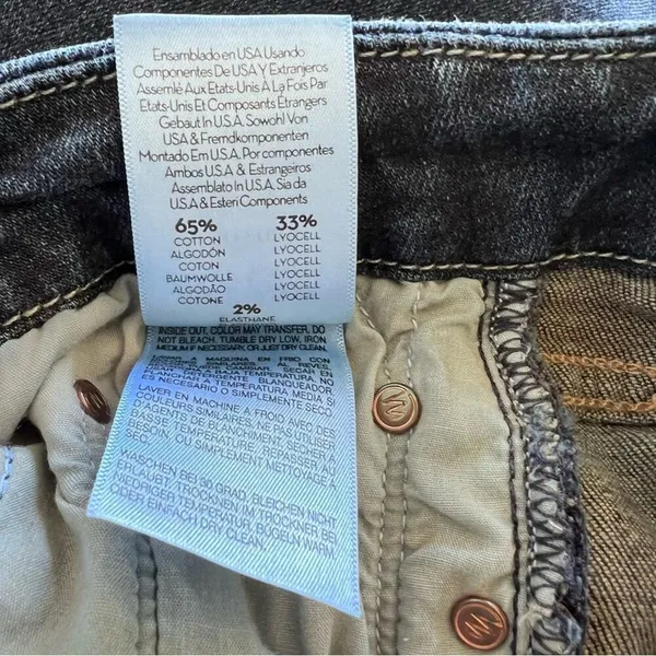 Mother‎ Jeans The Looker Jaded and Torn Distressed Skinny Blue Denim Mid Rise - Image 7